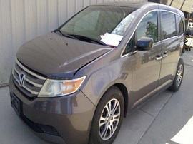 2012 HONDA ODYSSEY, GRAY, EX-L MODEL, 3.5L, AT, FWD,   A26295